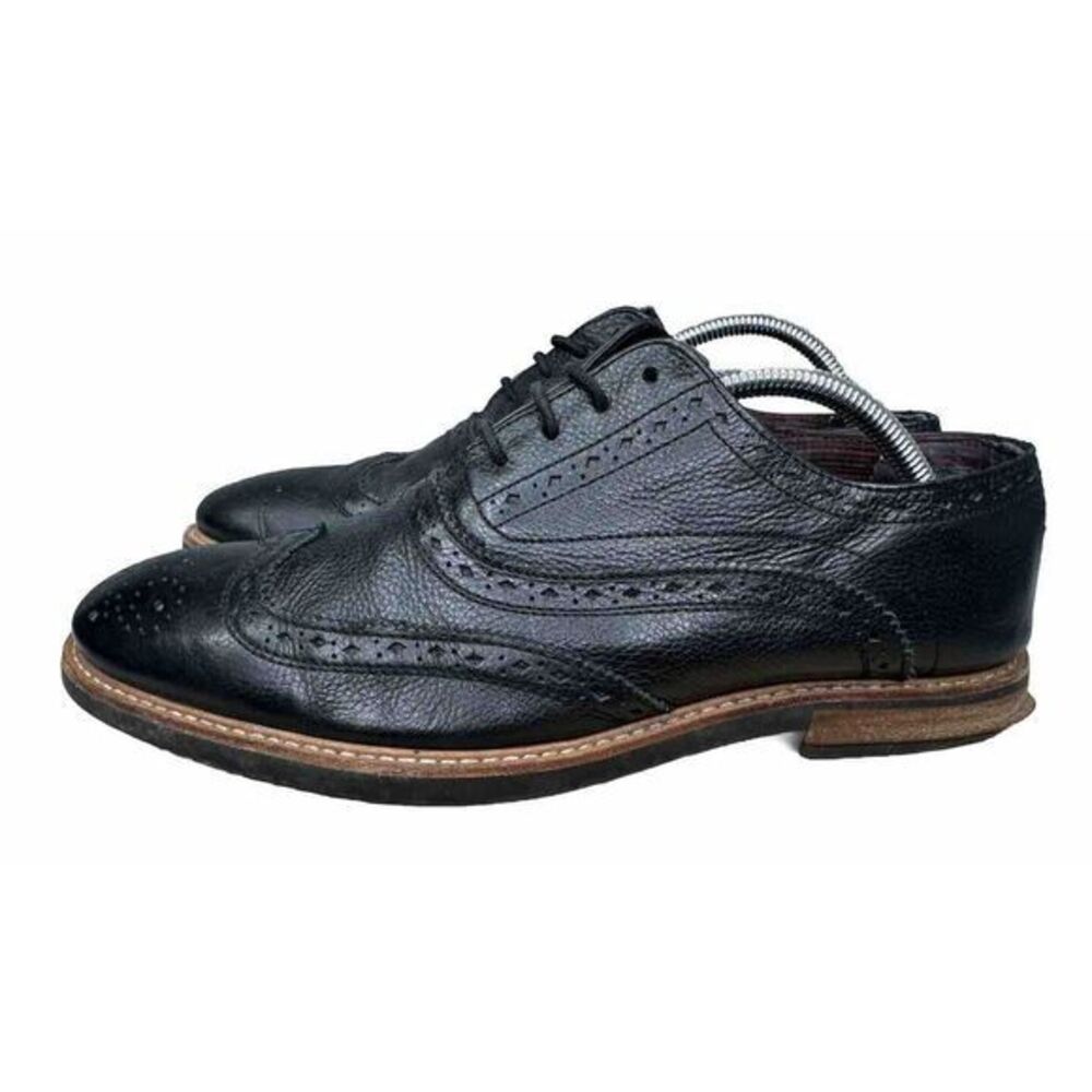 Ben Sherman Wingtip Oxford Shoes, Black, Size 11, Four Eyelet, Men's Size 10
